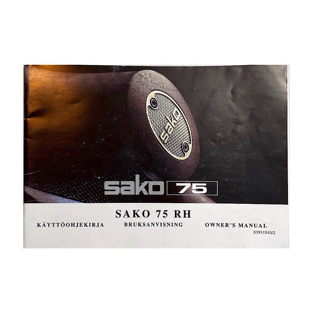 Sako Mod 75 Rifle Owner&#39;s Manual - Canada Brass - 