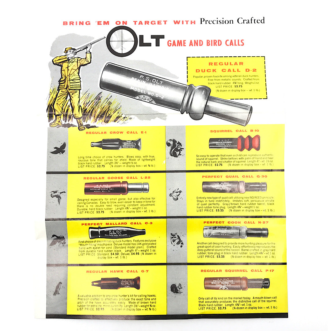 Olt 1960 Original Game call brochure