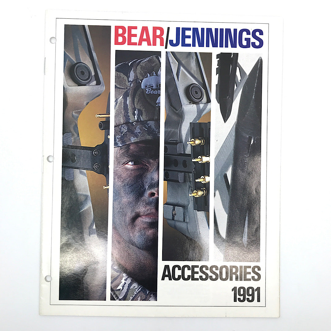 Bear Archery 91 Catalogue Jennings Archery 91 Catalogue Bear Jennings Accessories 1991 3 Hole punched - Canada Brass - 