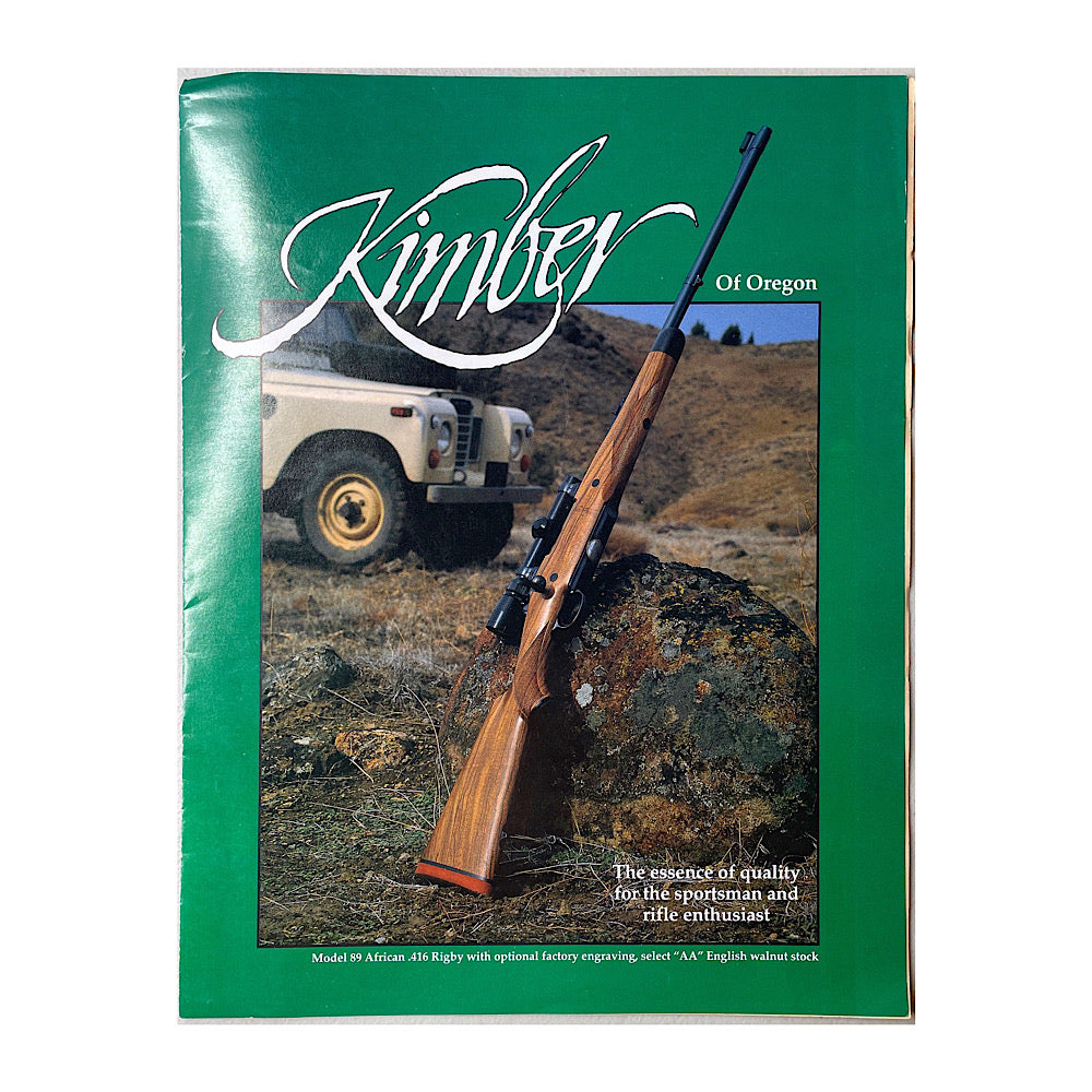Kimber of Oregon 1991 Catalogue and Retail Price List Canada Brass