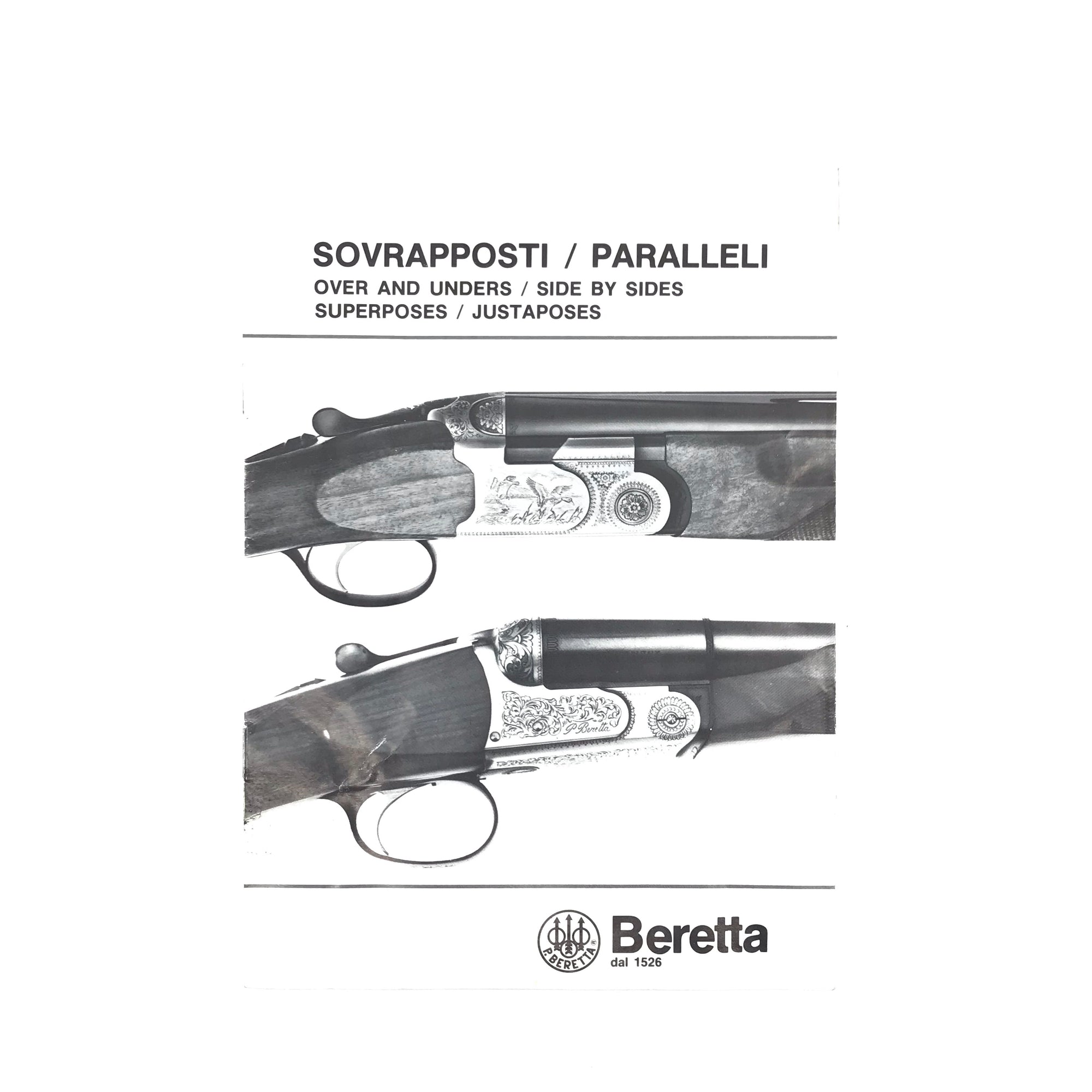 Beretta Sovrapposti/Paralleli Over & Unders / Side by Sides Instruction Manual