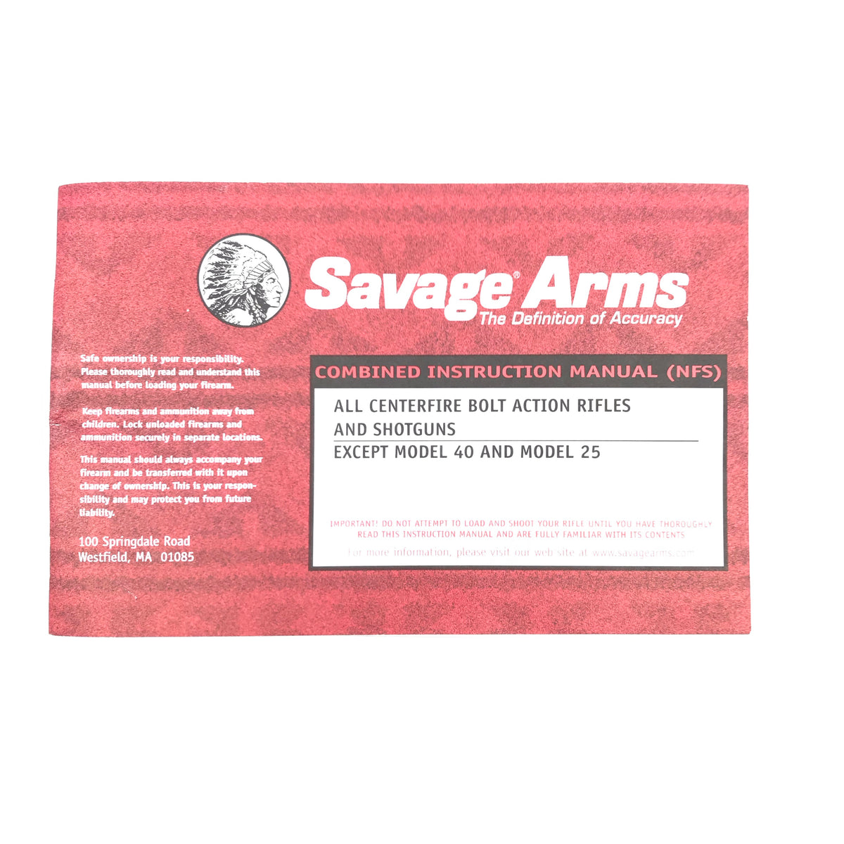 Savage Arms Combined Instruction Manual (NFS)