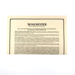 Instructions for Winchester Slide Action Shotgun