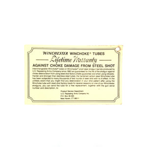 Instructions for Winchester Slide Action Shotgun