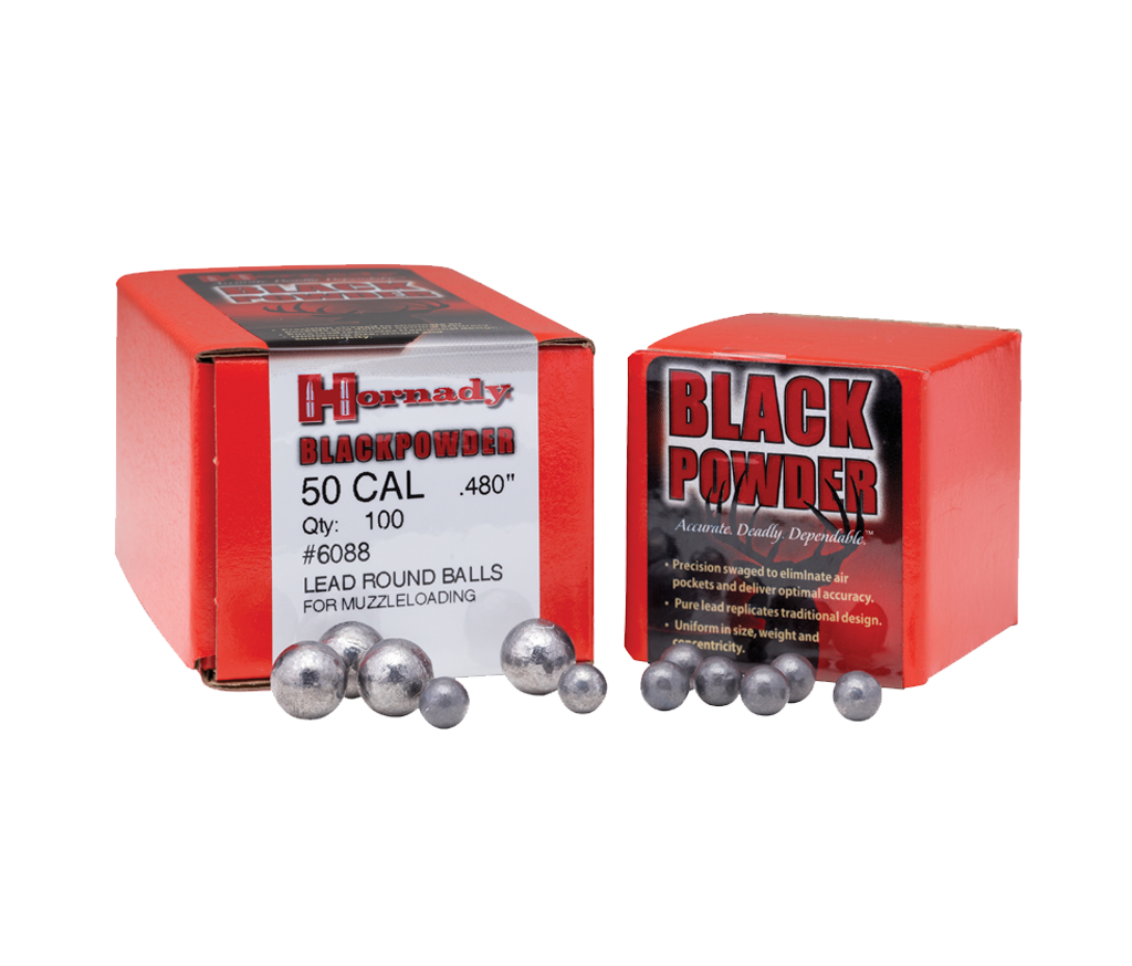 Hornady 50 Cal Lead Round Balls for Muzzleloading