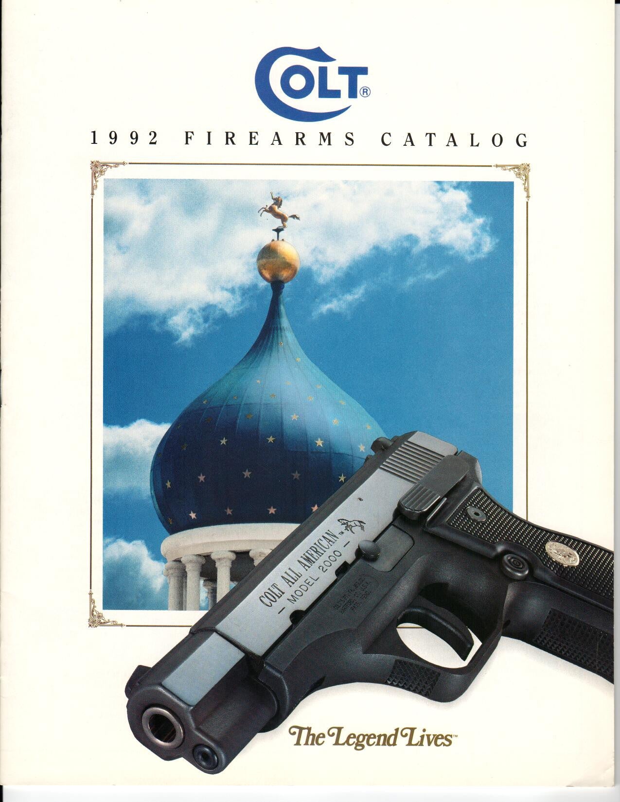 Colt 1992 Firearms Catalogue 'The Legend Lives'