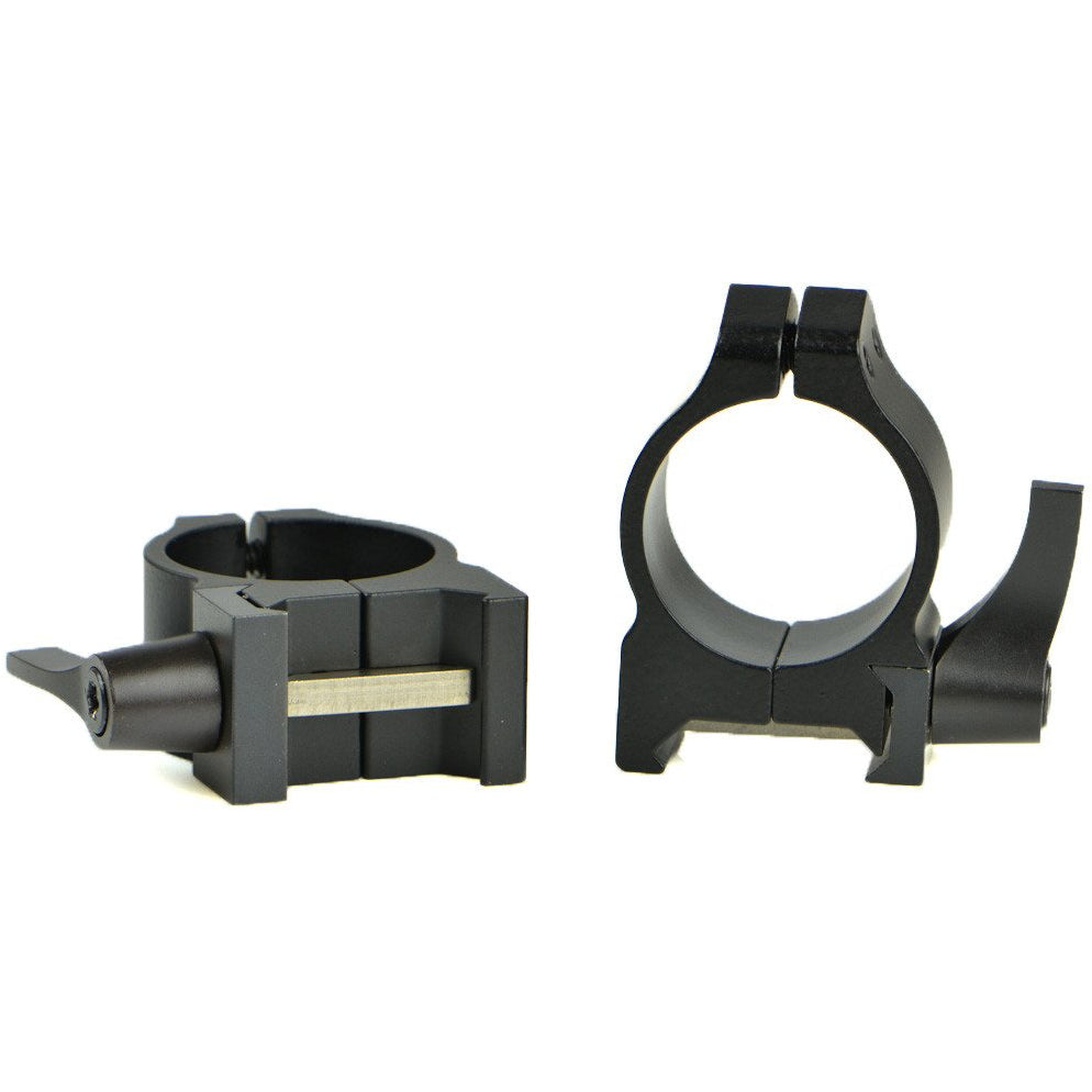 Warne Maxima Quick Detachable Matte Rings for Weaver Style Base